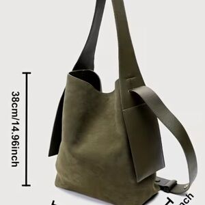 Olive Green Tote Bag